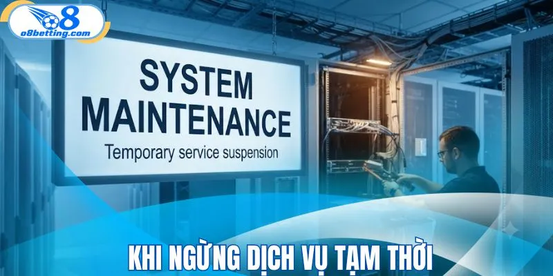 Khi ngừng dịch vụ tạm thời
